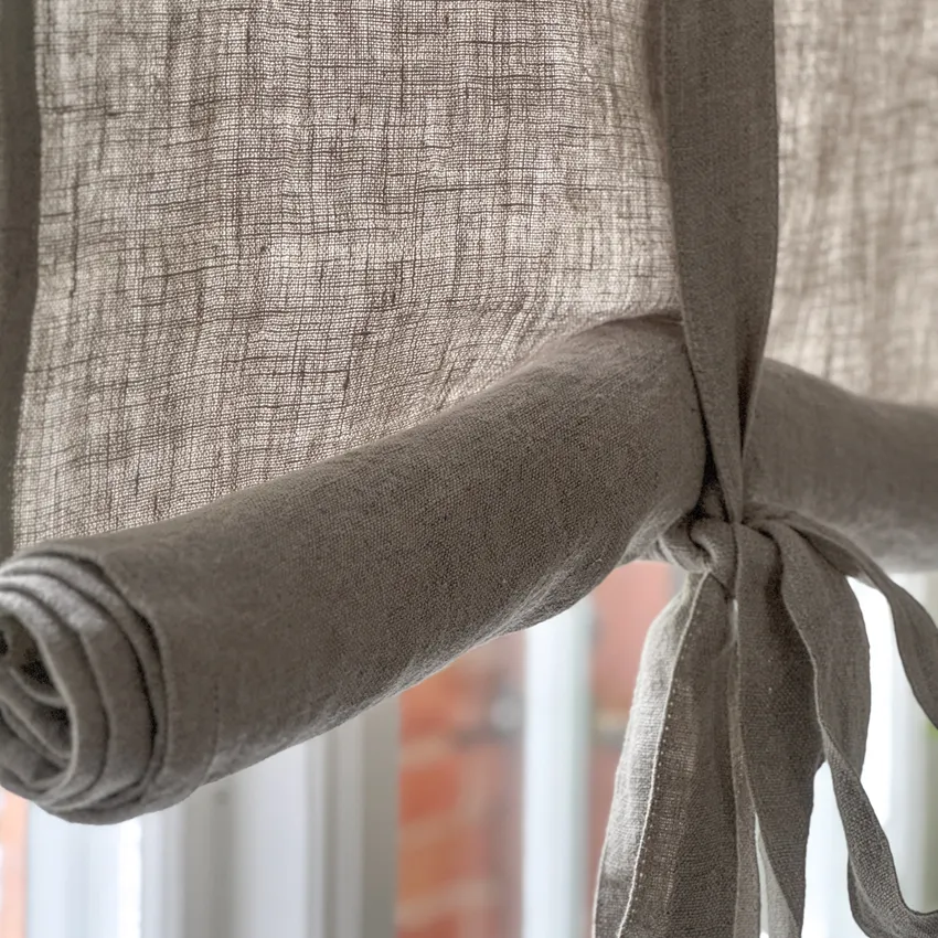 Tie-Up Roman Blind Leo, Linen