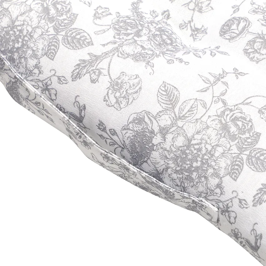 Recycled Pallet Cushion Juni, White/Light Grey