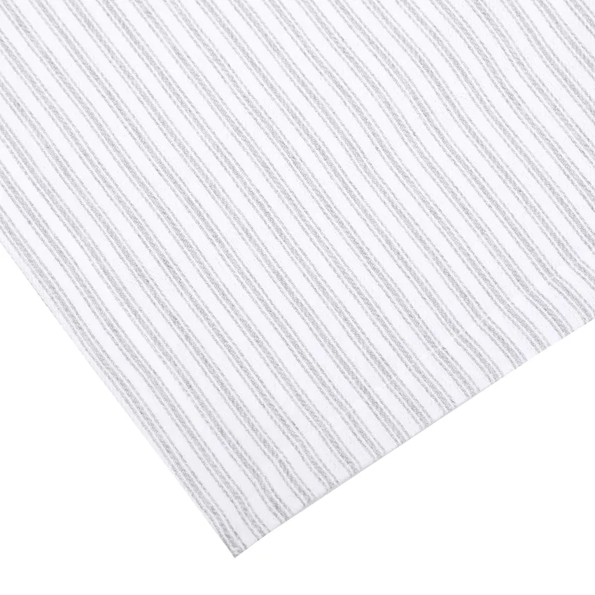 Recycled Table Runners Lina, Light Grey/White