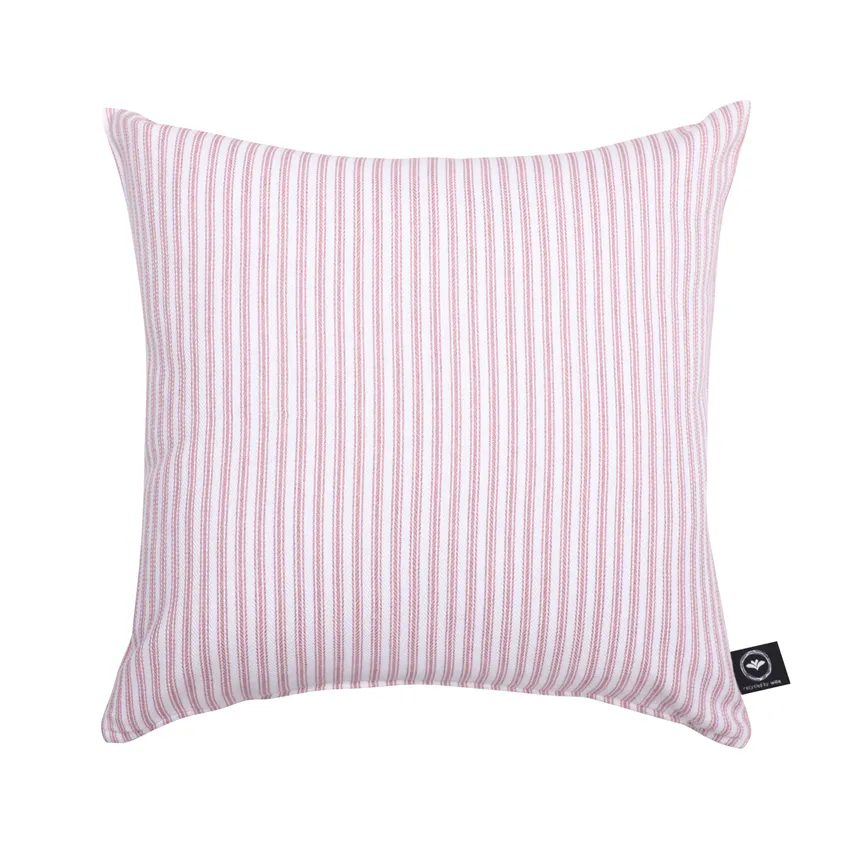Recycled Cushion Covers Lina, Light Pink/White