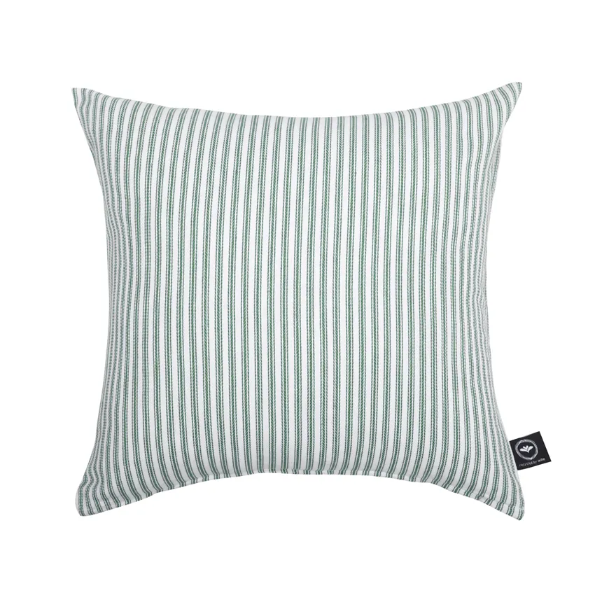 Recycled Cushion Covers Lina, Green/White