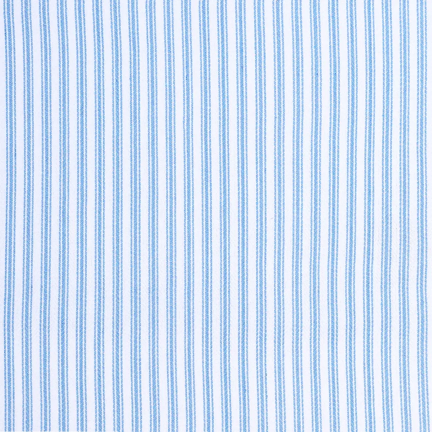 Recycled Fabric by the metre Lina, Light Blue/White