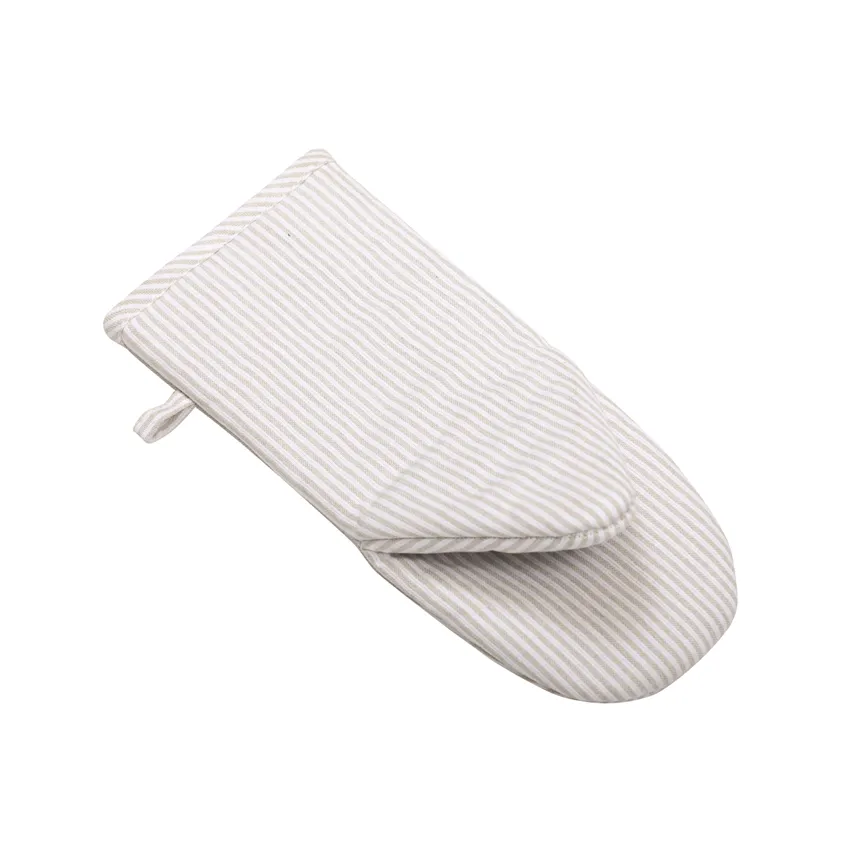 Recycled Oven Glove Bosse, Linen/White