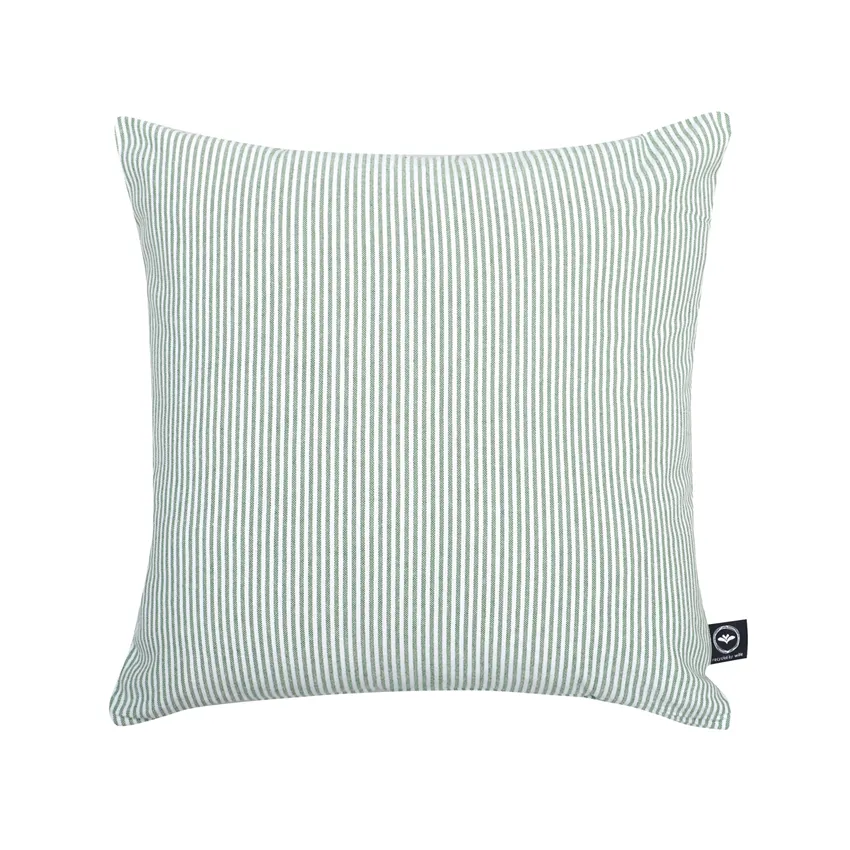 Recycled Cushion Covers Bosse, Green/White