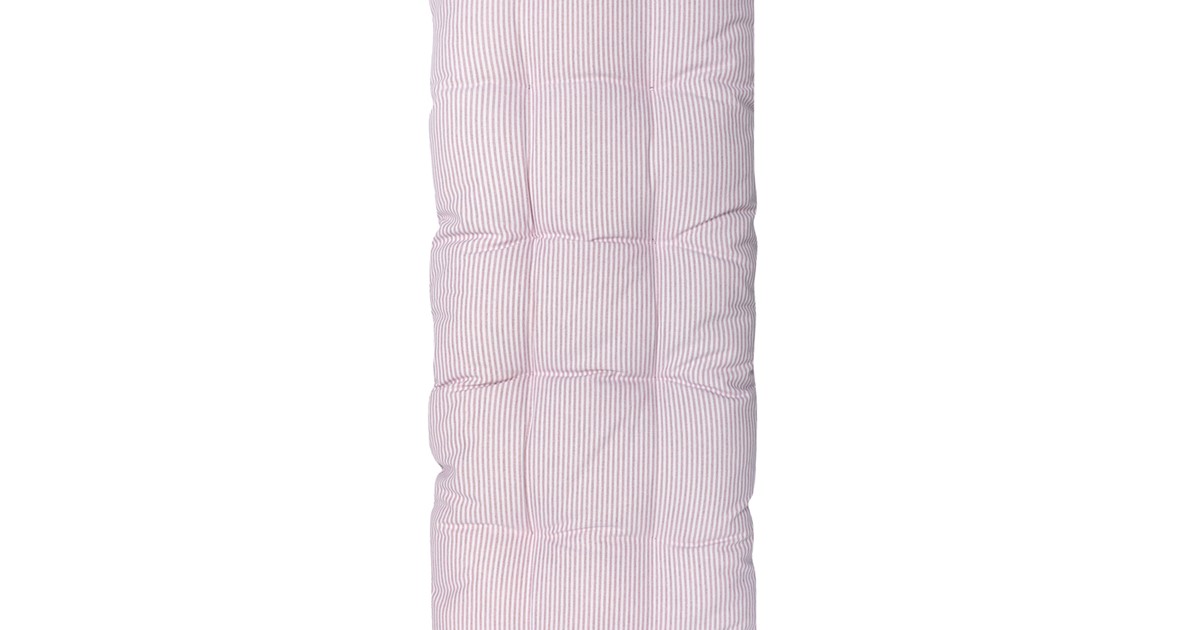 Recycled Bench Cushion Bosse, Wipeable, Light Pink/White - Wasa ...