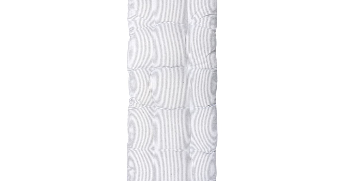 Recycled Bench Cushion Bosse, Wipeable, Light Grey/White - Wasa ...