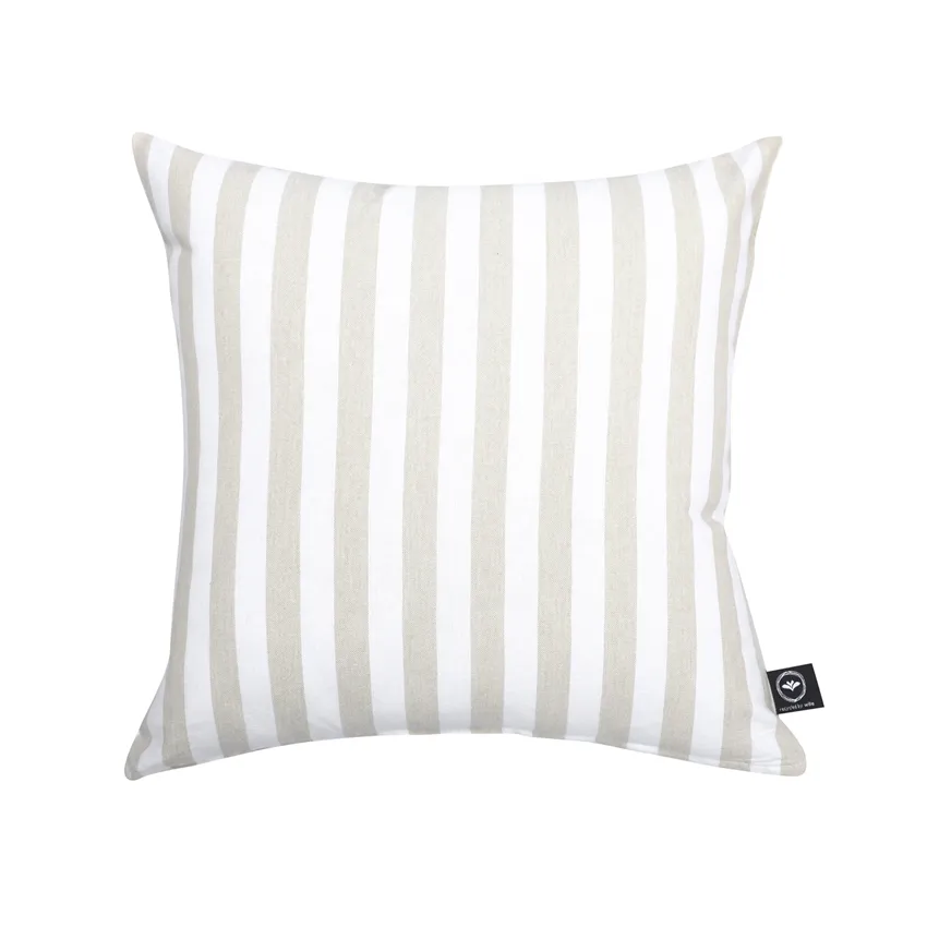 Recycled Cushion Covers Pelle, Linen/White