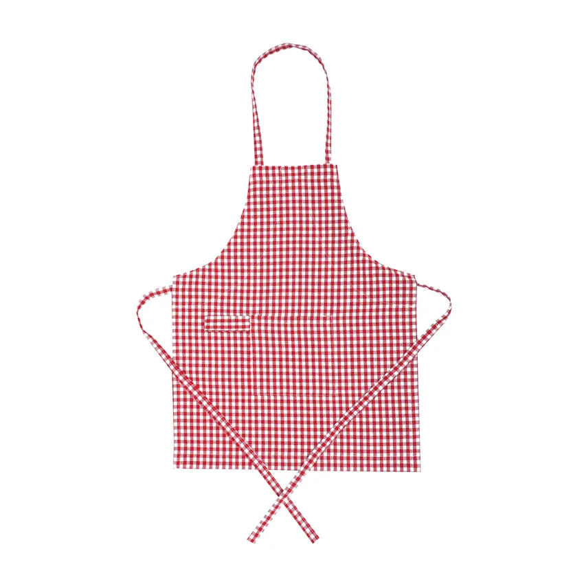 Recycled Children's Apron Madicken, Red/White