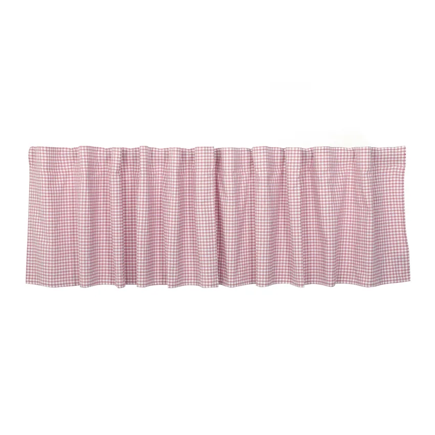 Recycled Valance Curtain Madicken, Light Pink/White