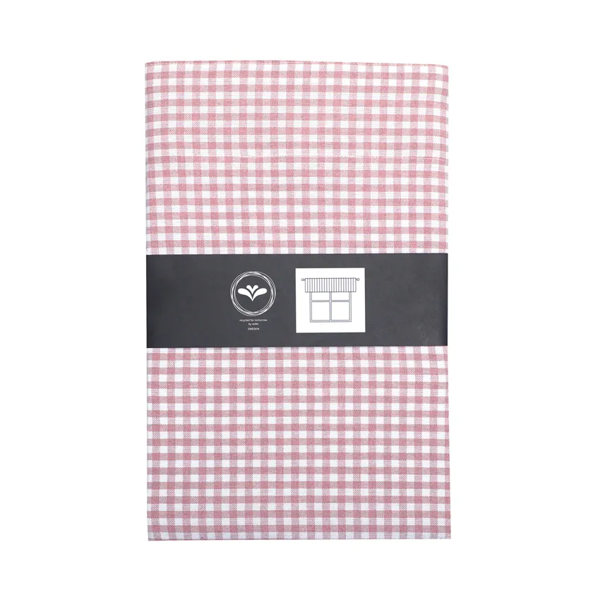 Recycled Valance Curtain Madicken, Light Pink/White