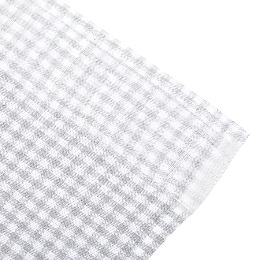 Recycled Valance Curtain Madicken, Light Grey/White