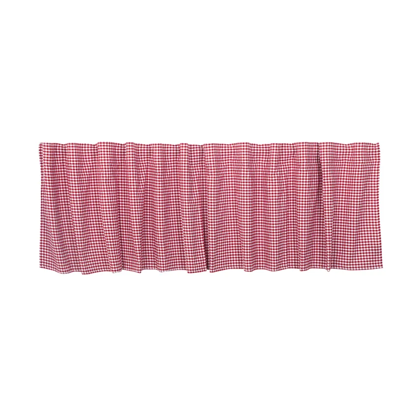 Recycled Valance Curtain Madicken, Red/White