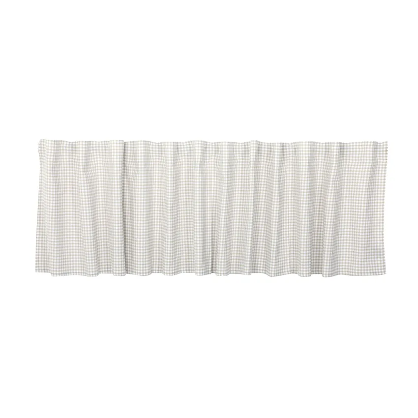 Recycled Valance Curtain Madicken, Linen/White