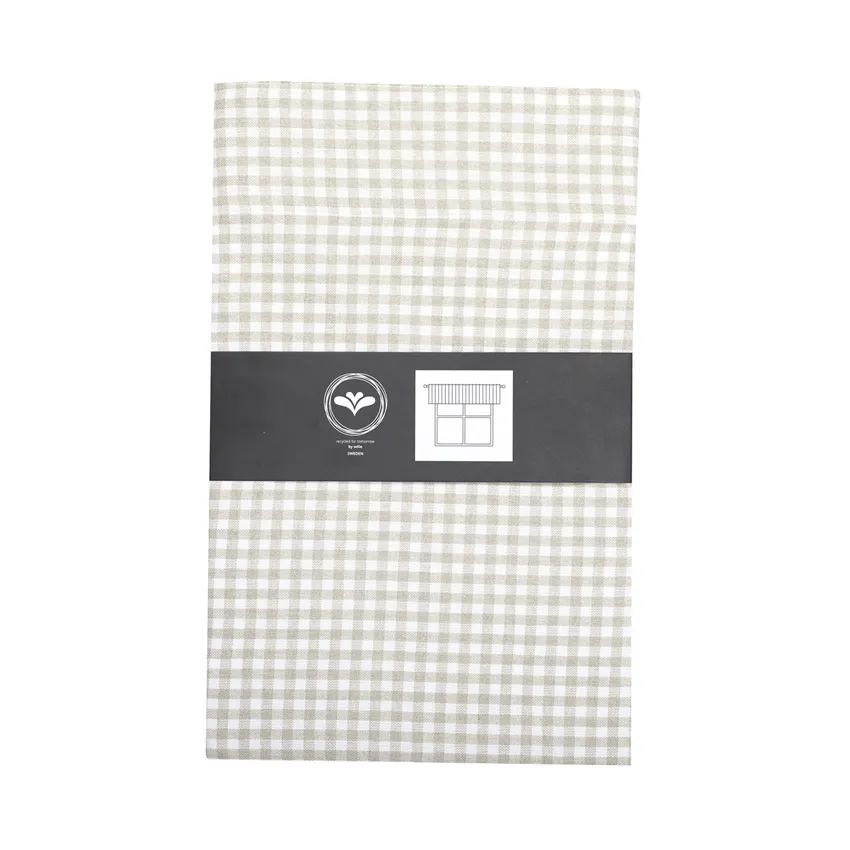 Recycled Valance Curtain Madicken, Linen/White