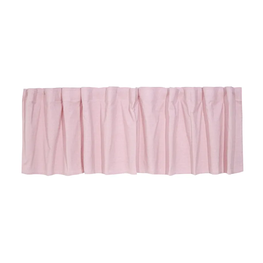 Recycled Valance Curtain Elin, Light Pink/White