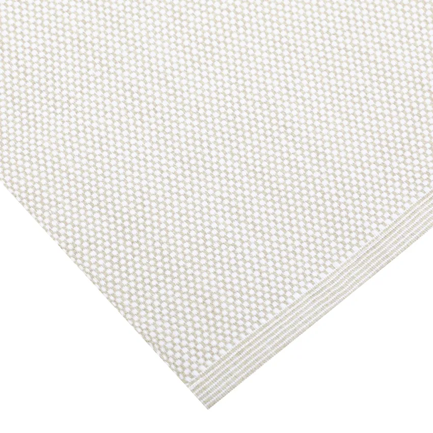 Recycled Table Runners Kalle, Linen/White