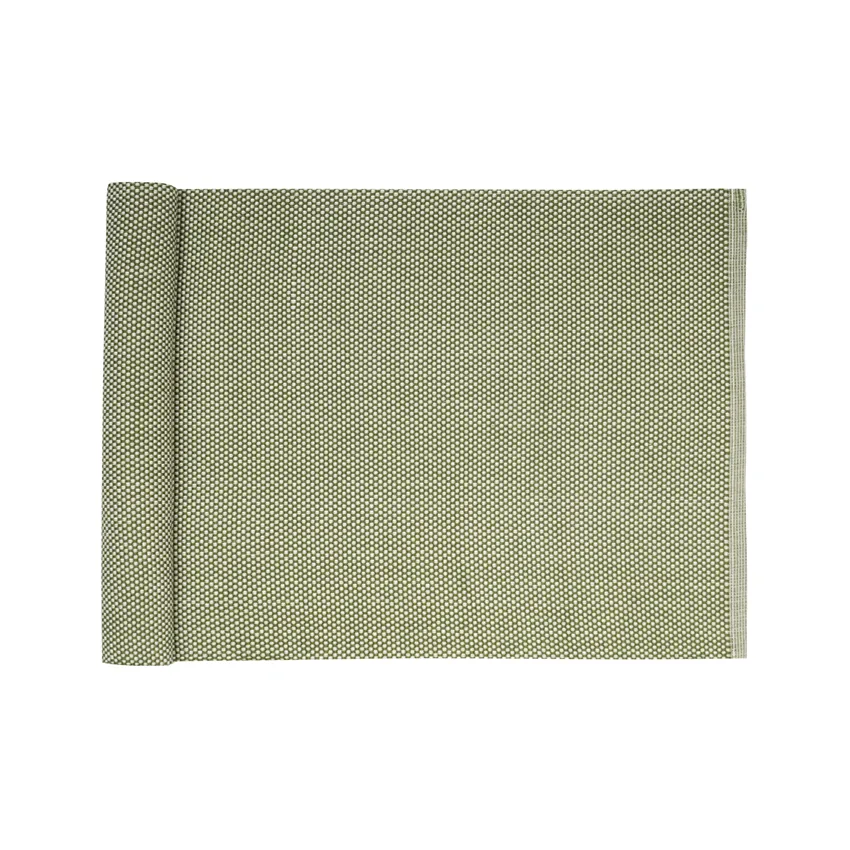 Recycled Table Runners Kalle, Green/Linen