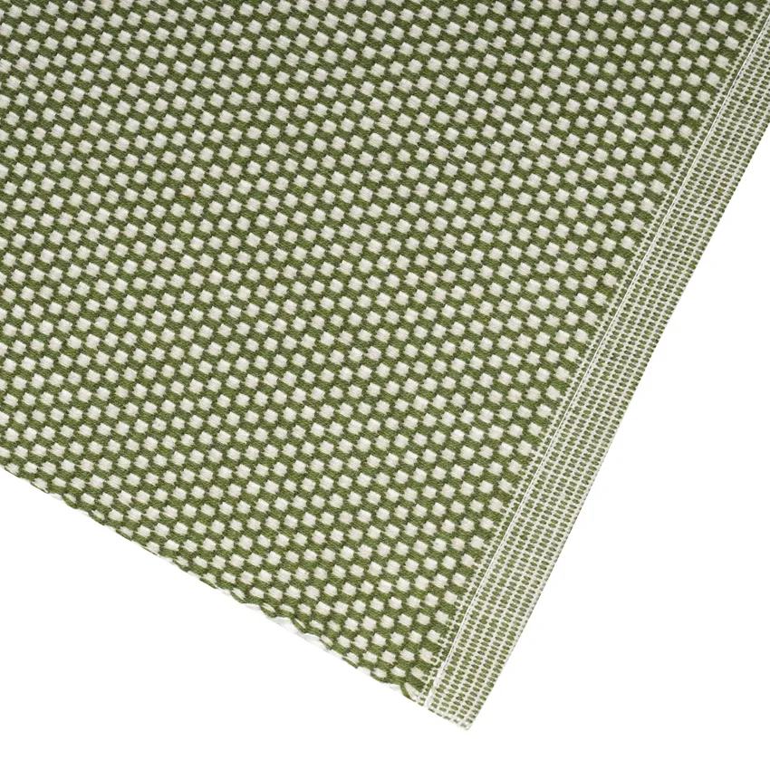 Recycled Table Runners Kalle, Green/Linen