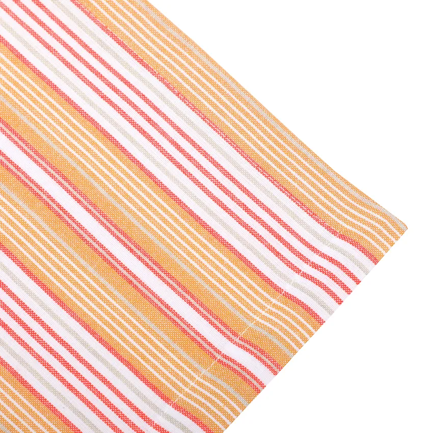 Recycled Table Runners Eden, Yellow/White