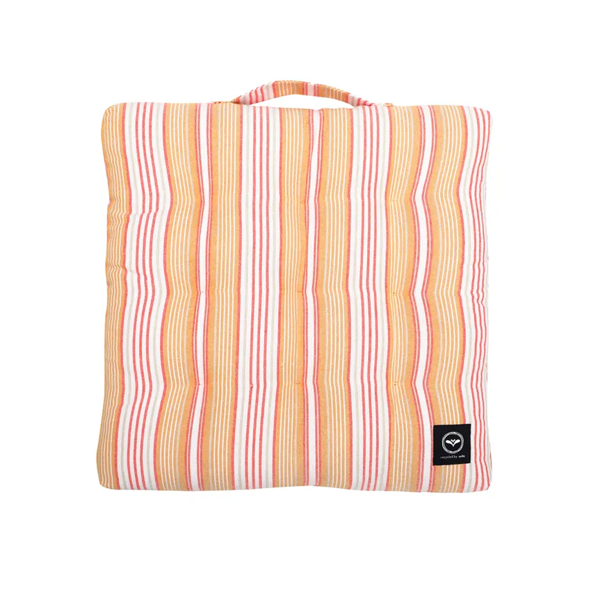 Recycled Pallet Cushion Eden, Yellow/White