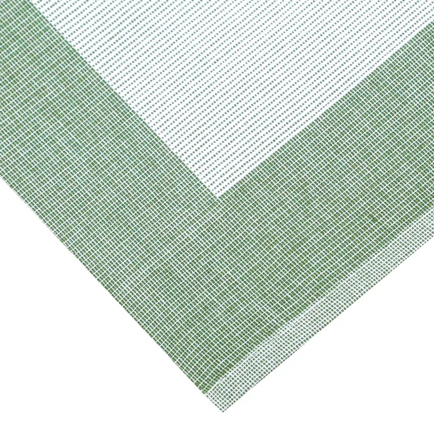 Recycled Table Runners Poppy, Green/White