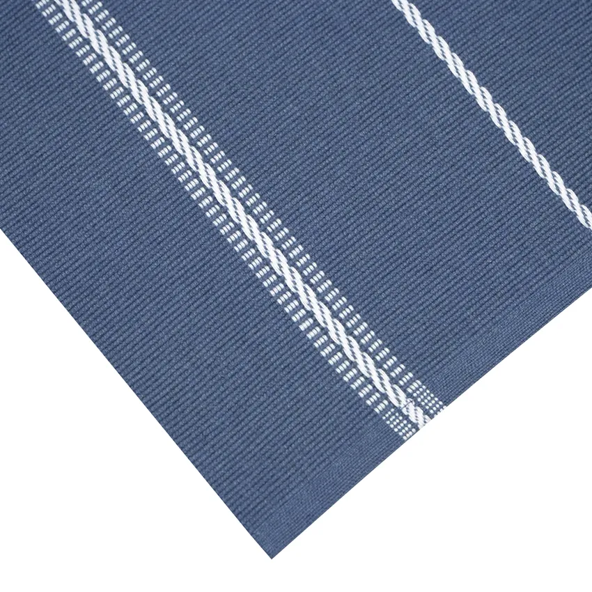 Recycled Table Runners Herman, Grey Blue/White