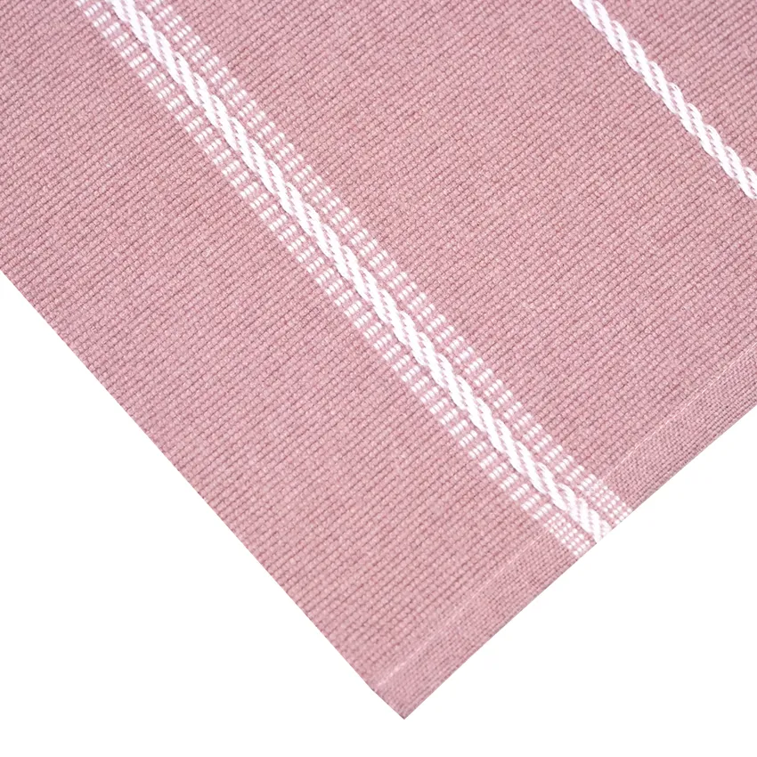 Recycled Table Runners Herman, Light Pink/White