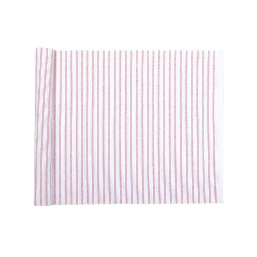Recycled Table Runners Tyra, White/Light Pink