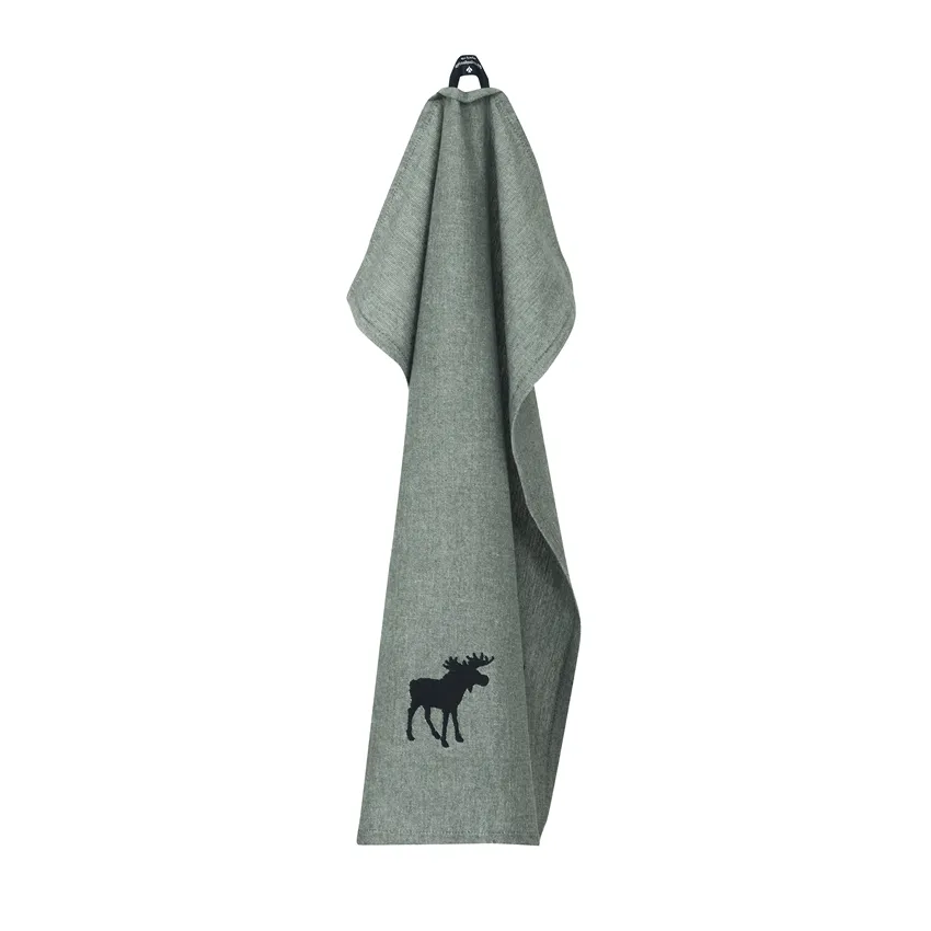 Recycled Kitchen Towel Helge, Olive Green