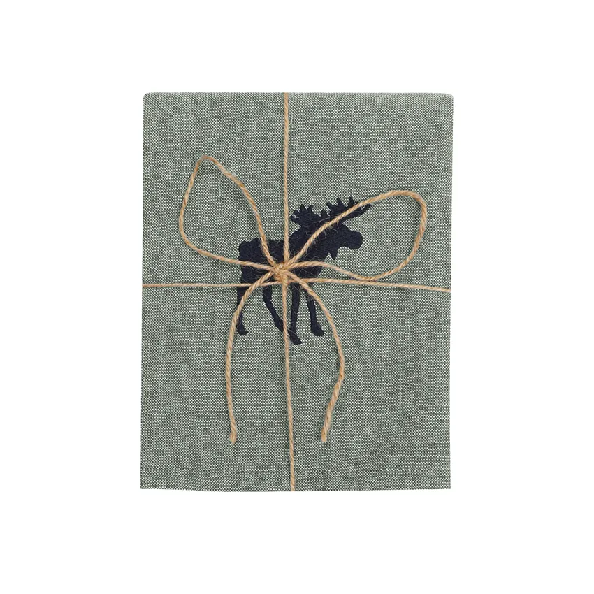 Recycled Kitchen Towel Helge, Olive Green