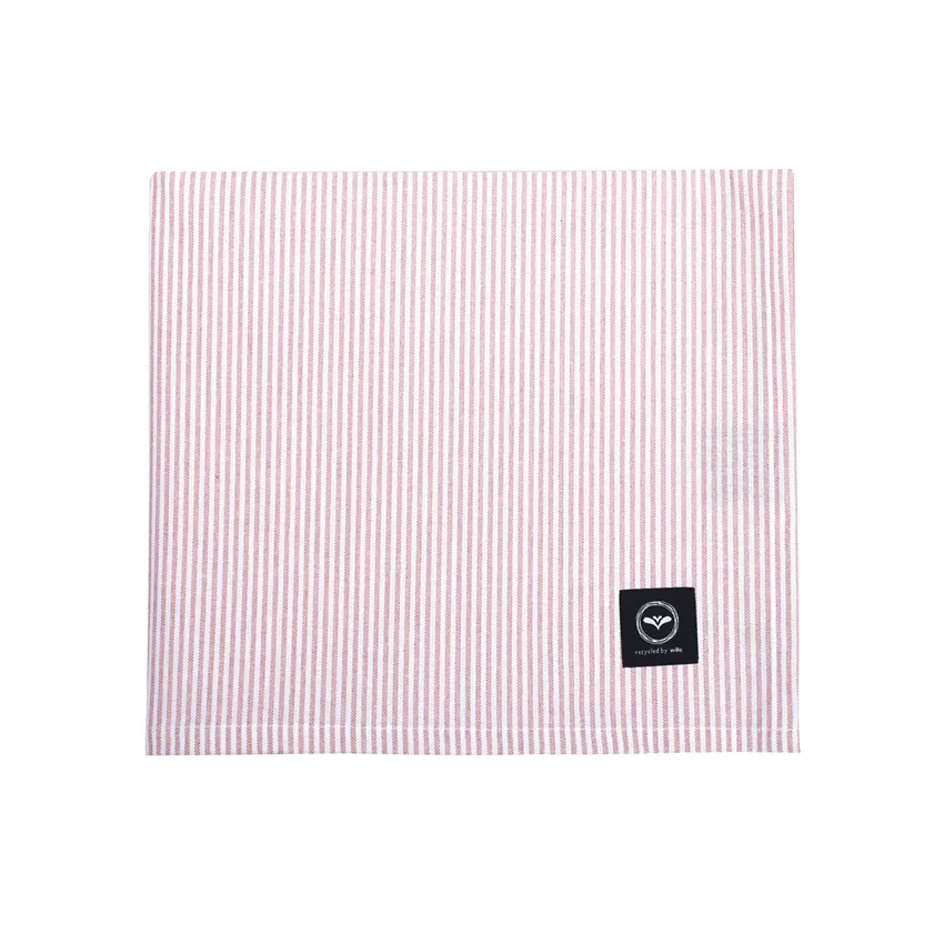 Recycled Wipeable Tablecloth Bosse, Light Pink/White