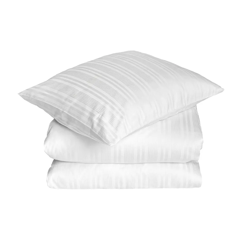 SatinTeddy 2-piece duvet cover set, White