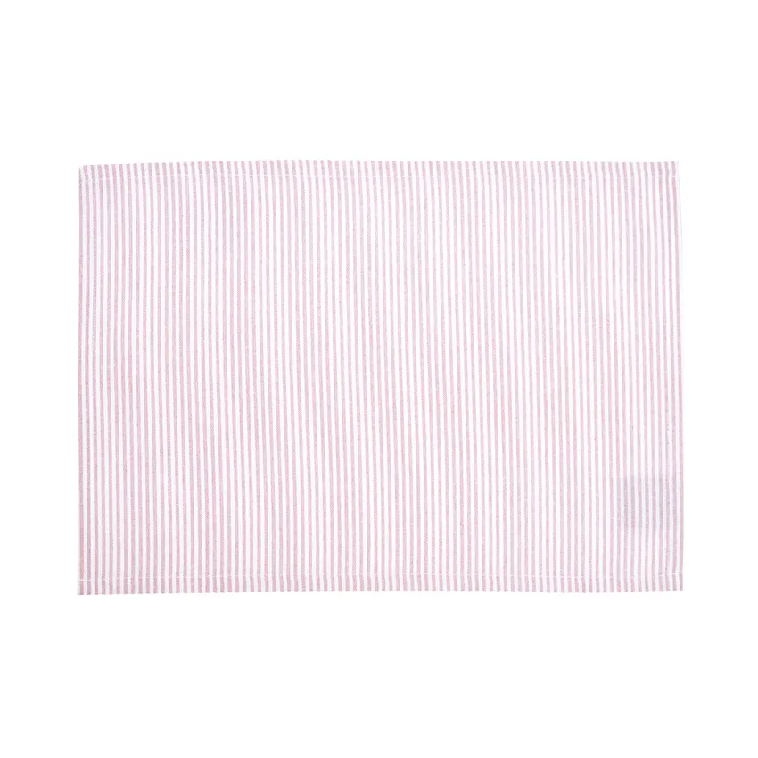 Recycled Wipeable Placemat 1-pack Bosse, Light Pink/White