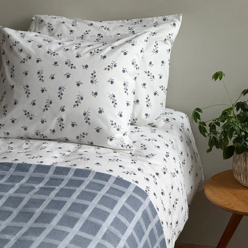 Duvet Cover Sets 2-piece Finn, White/Blue