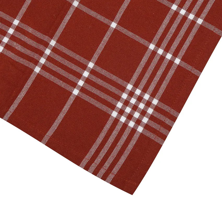 Recycled Kitchen Towel Recycling, 4-Assorted, Rust/White