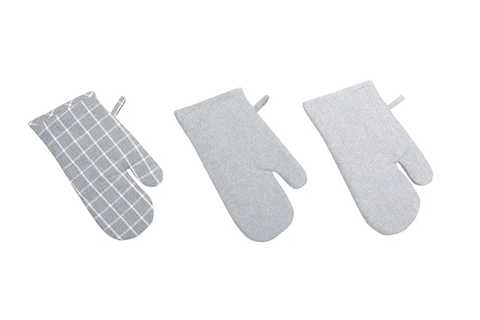 Recycled Oven Glove Recycling, 3-Assorted, Grey/White