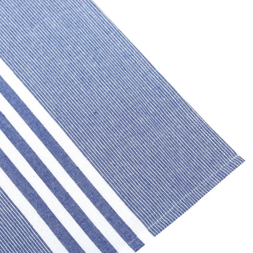 Recycled Kitchen Towel Recycling Linnea, 4-Assorted, White/Blue