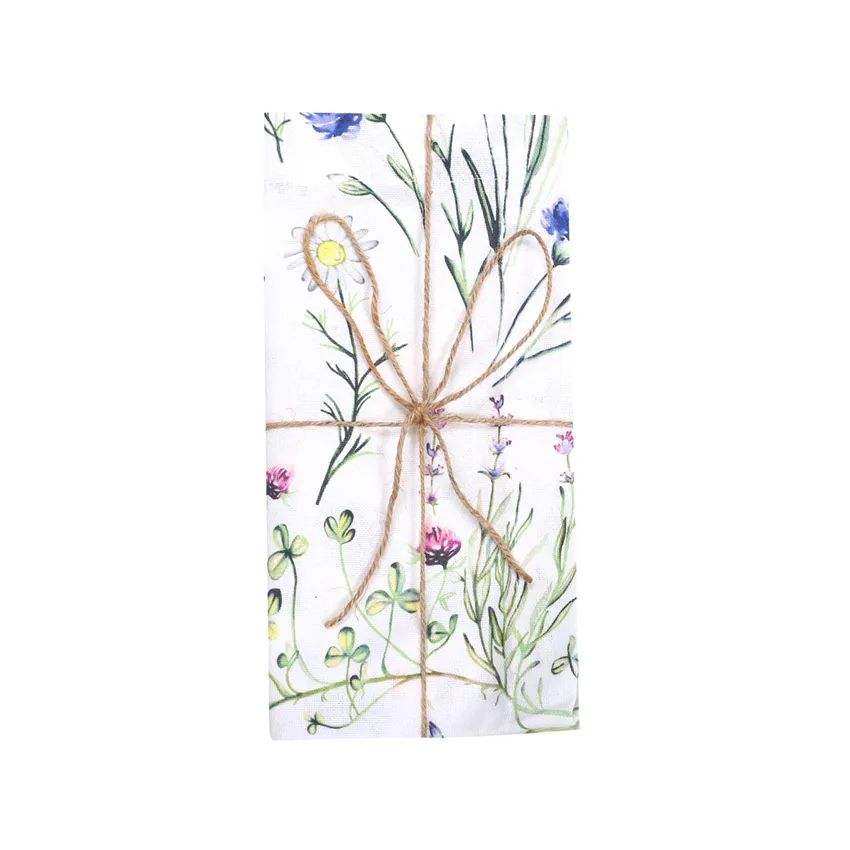 Recycled Napkin 2-pack Hilma, Blue/Green