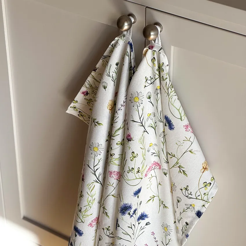 Recycled Kitchen Towel 2-pack Hilma, Blue/Green