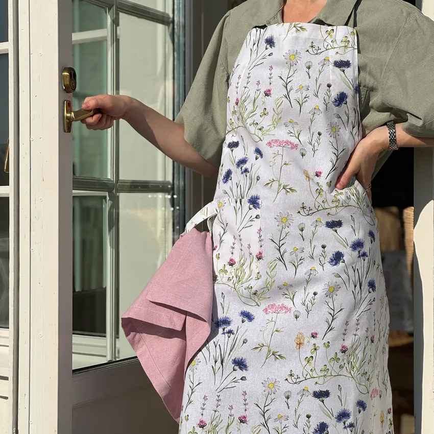 Recycled Apron Hilma, Blue/Green