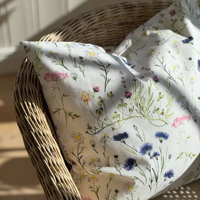 Recycled Cushion Covers Hilma, Blue/Green