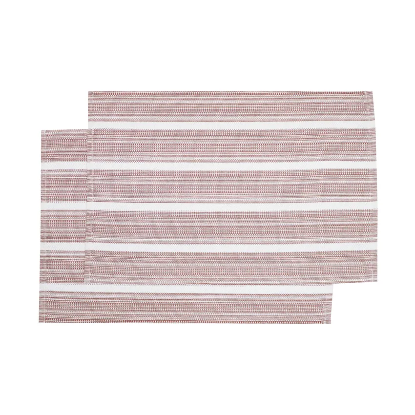 Recycled Placemat 2-pack Tuva, Burgundy/Ecru