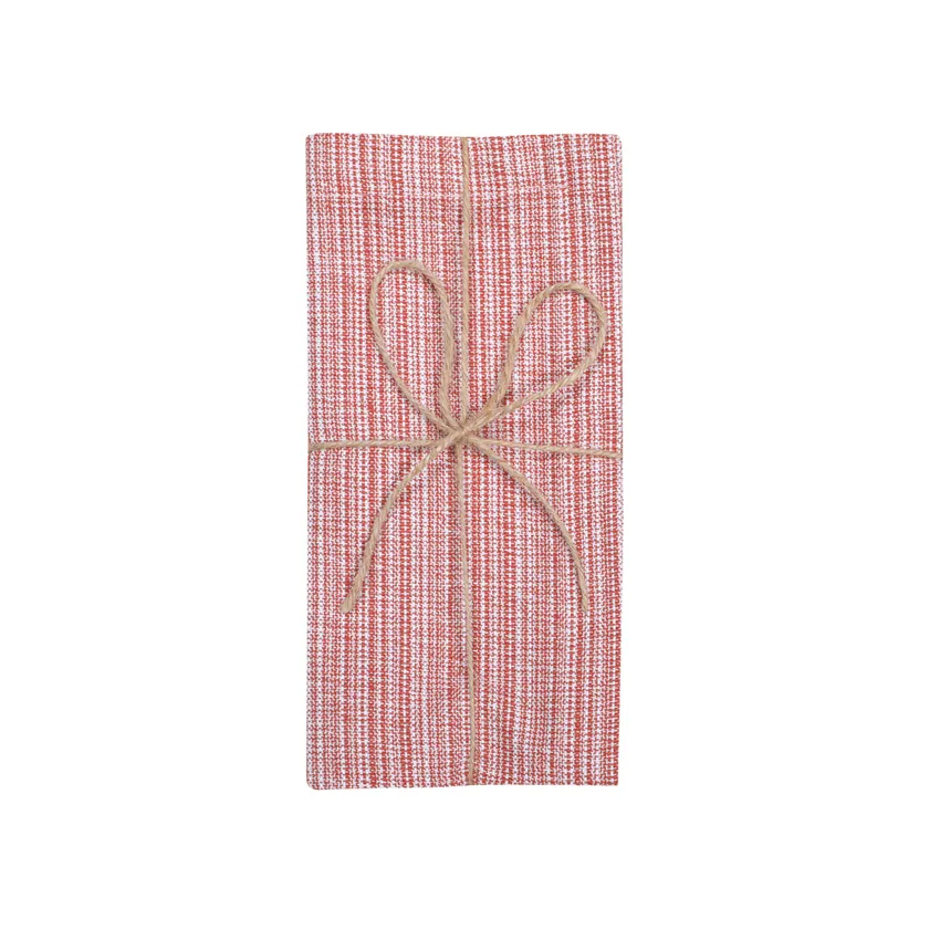 Recycled Napkin 2-pack Jonna, Rust/White