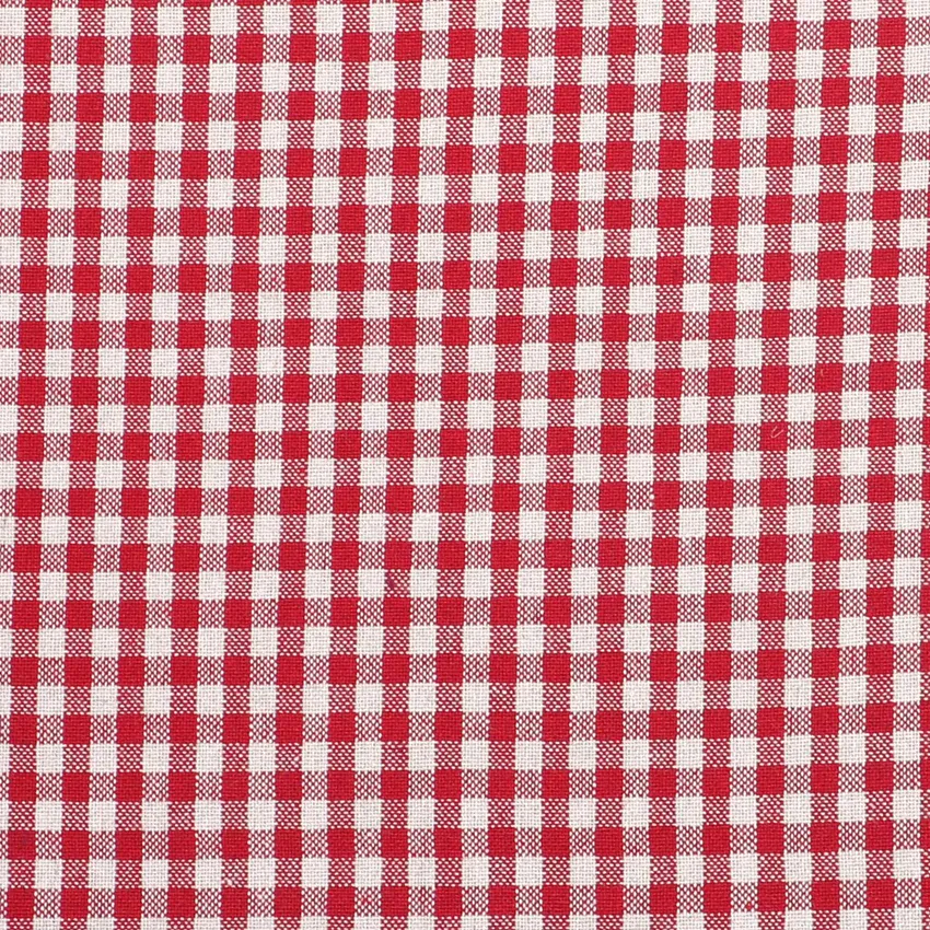 Recycled Round Tablecloth Madicken, Dark Red/Linen