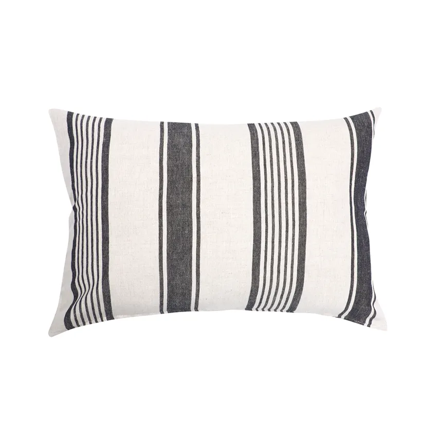 Cushion Covers Lukas, Black/Linen