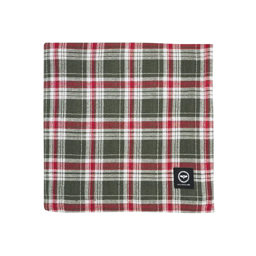 Recycled Tablecloth Vivi, Olive Green/Linen