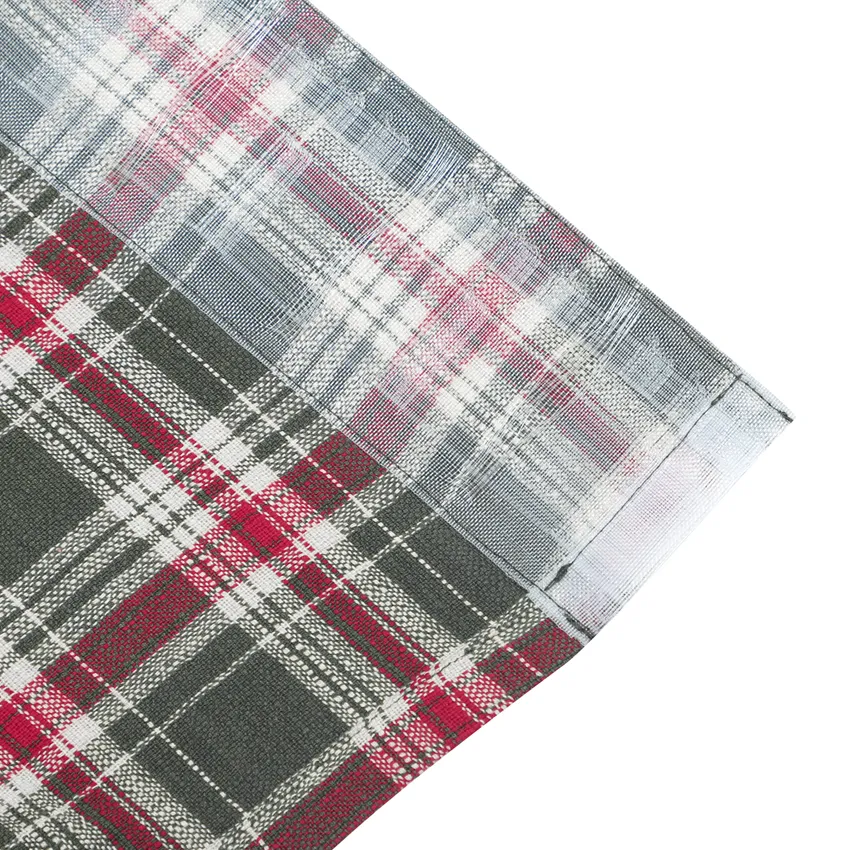 Recycled Valance Curtain Vivi, Olive Green/Linen