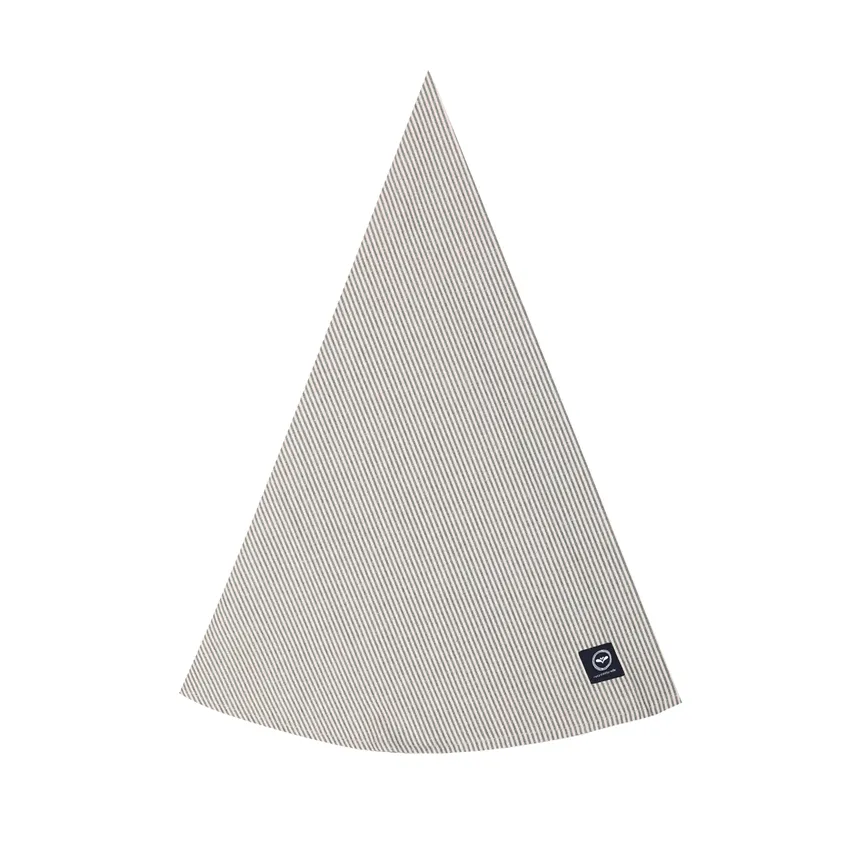 Recycled Wipeable Round Tablecloth Bosse, Olive Green/Linen