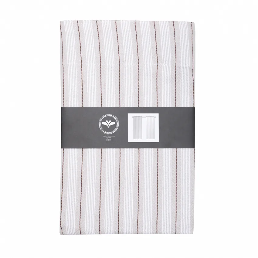 Recycled Curtain Panel 2-pack Antonia, Linen/White