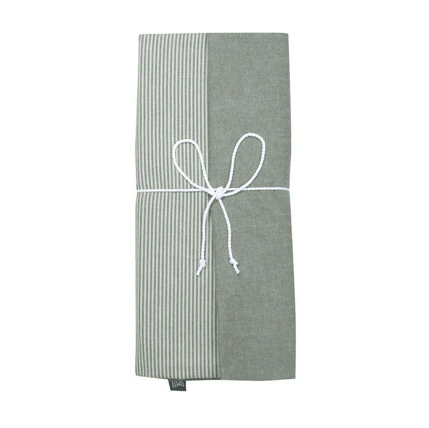 King-size Duvet Cover Sets 3-piece Runmarö, Olive Green/Linen